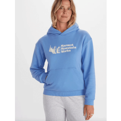 Women's Marmot Mountain Works Heavyweight Hoody Getaway Blue