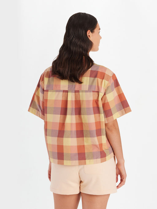 Marmot Women's Muir Camp Collar Novelty Short Sleeve Shirt - Sunburn Charlie Plaid