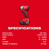 Milwaukee Tool M18 Compact Brushless 2-Tool Combo Kit