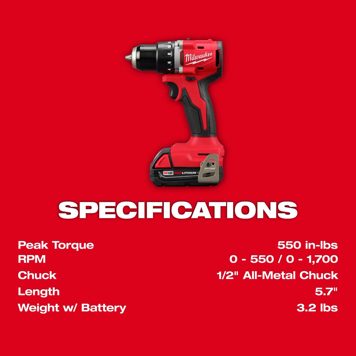 Milwaukee Tool M18 Compact Brushless 2-Tool Combo Kit