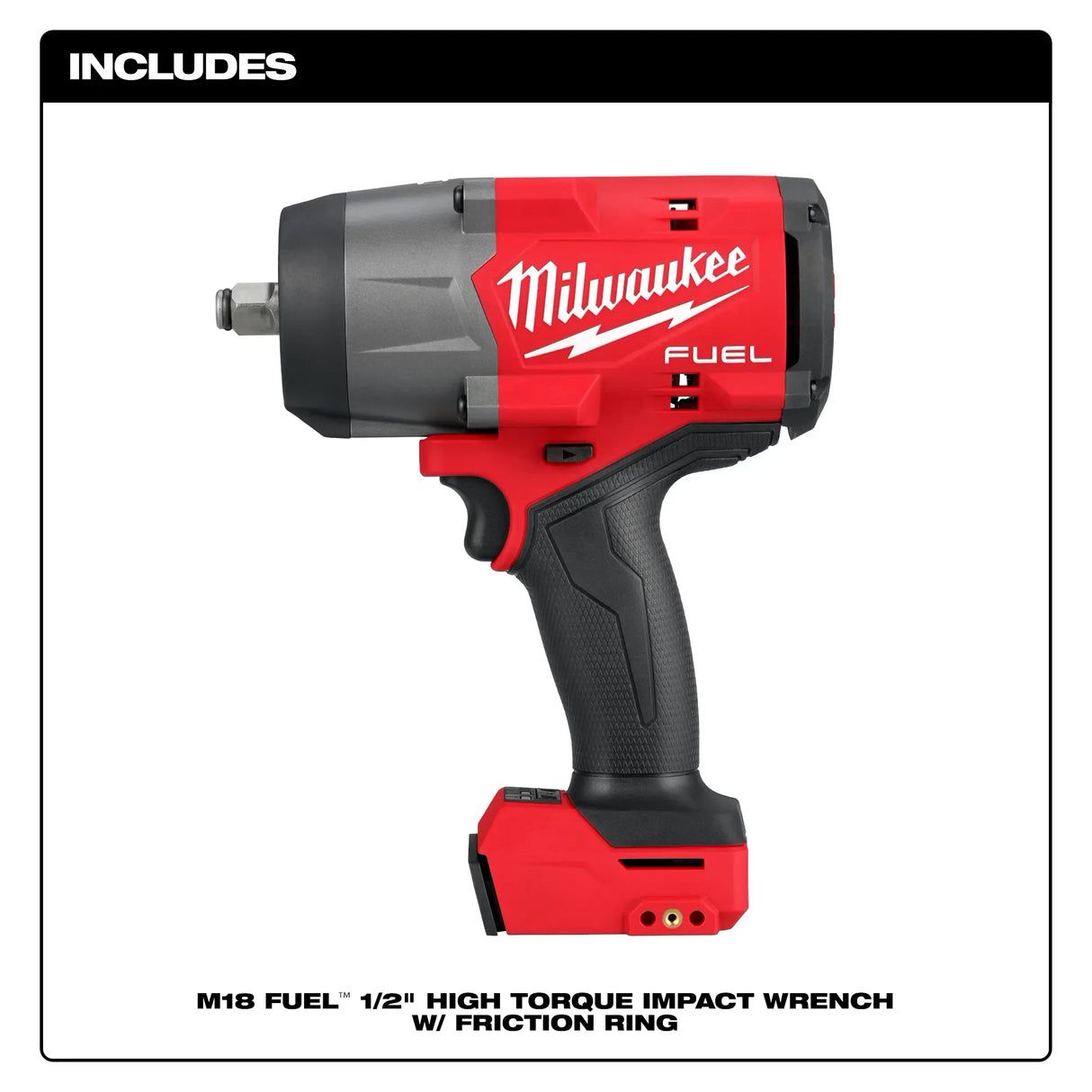 Milwaukee Tool M18 FUEL 1/2-inch High Torque Impact Wrench w/ Friction Ring (Tool Only)