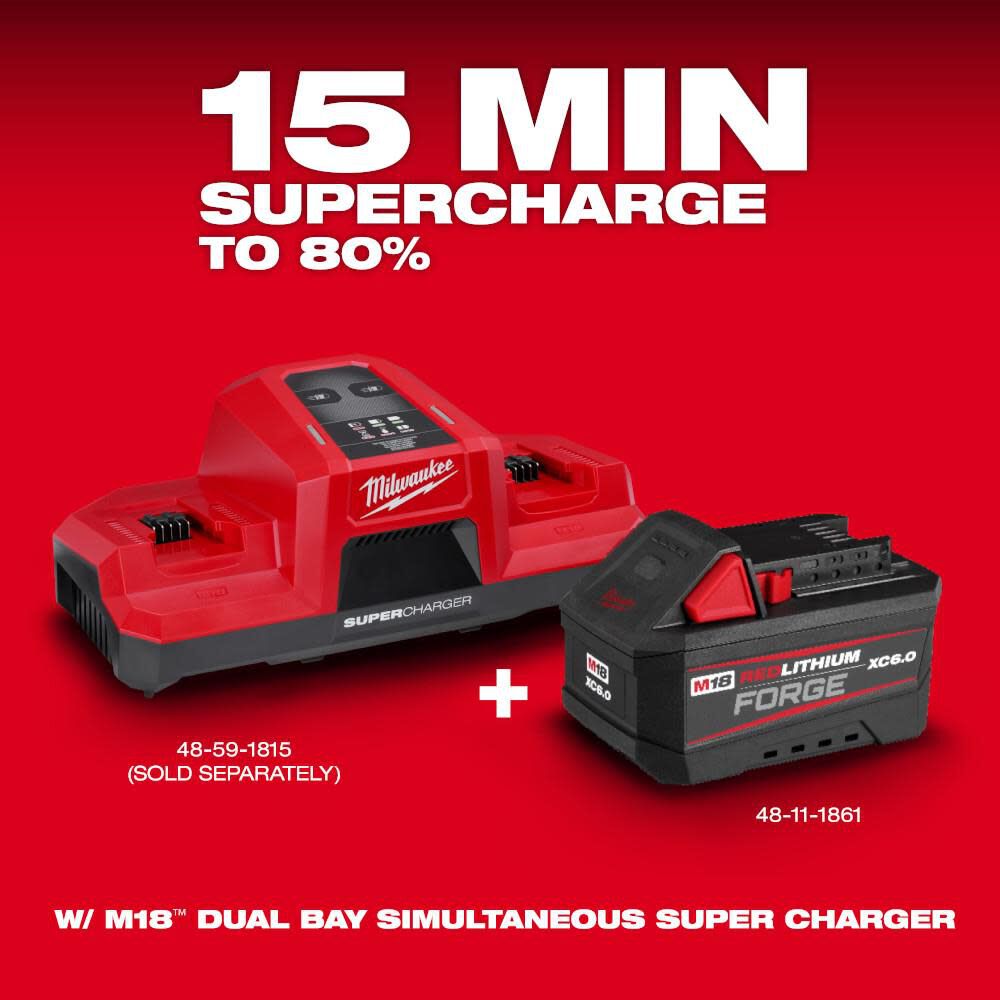 Milwaukee M18 REDLITHIUM FORGE XC 6.0 Battery Pack JAXOutdoorGearFarmandRanch