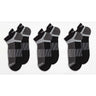 Saucony Inferno No Show Tab 3-Pack Socks - Black Black