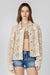 Miss Me Women's Macrame Crochet Jacket Beige