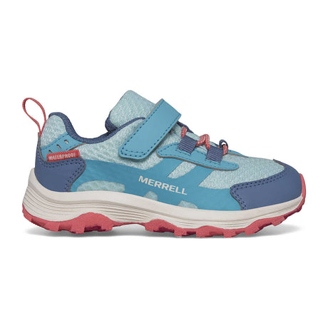 Merrell Childrens' Moab Speed 2 Low A/C Waterproof Shoe - Turquoise/Coral Turquoise/Coral