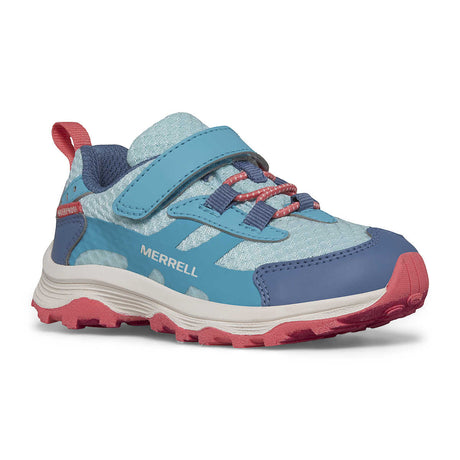 Merrell Childrens' Moab Speed 2 Low A/C Waterproof Shoe - Turquoise/Coral Turquoise/Coral