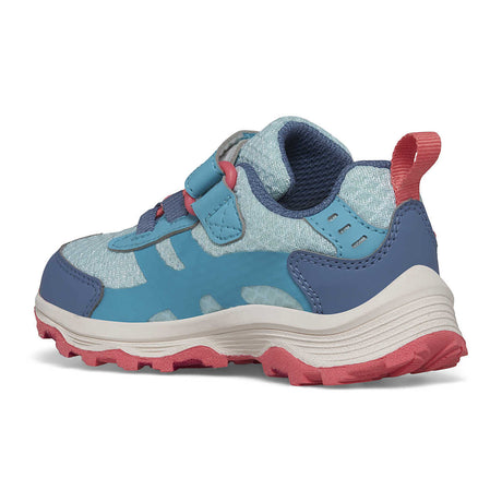 Merrell Childrens' Moab Speed 2 Low A/C Waterproof Shoe - Turquoise/Coral Turquoise/Coral