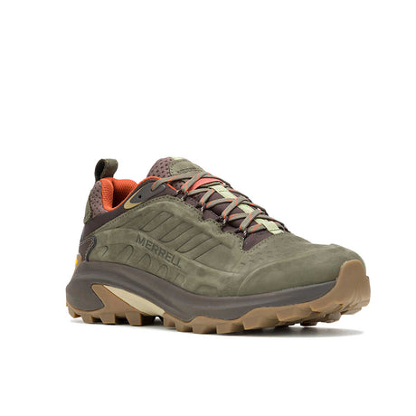 Merrell Men's Moab Speed 2 Leather Waterproof Shoe - Olive Olive