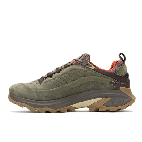 Merrell Men's Moab Speed 2 Leather Waterproof Shoe - Olive Olive