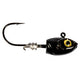 Zman Micro Shad Headz Black