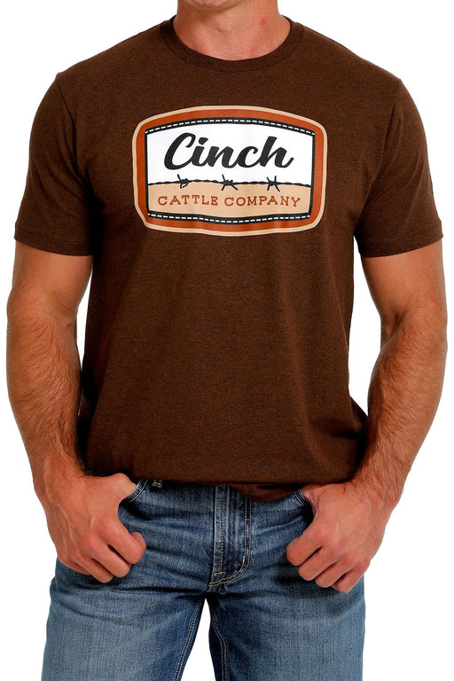 Cinch Men's Cattle Company Short Sleeve Tee Brown