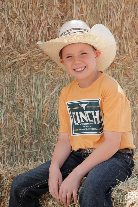 Cinch Boy's Trading Co. Short Sleeve T-Shirt Gold