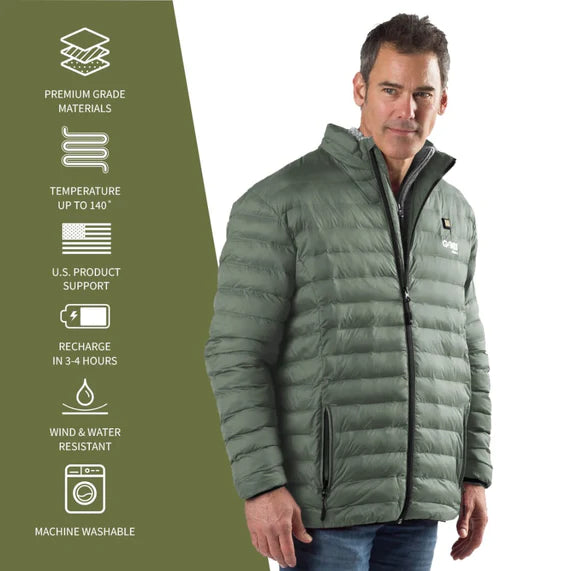 Gobi Heat Men's Wolf Heated Jacket (3-Zone)