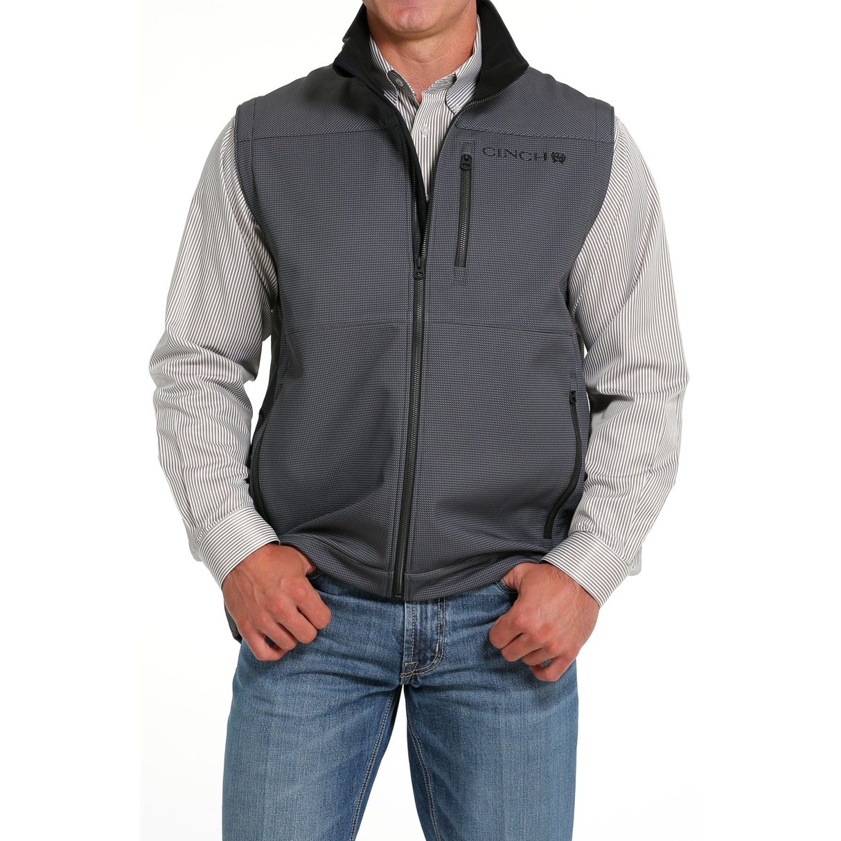 Cinch Men's Bonded Vest - Charcoal Charcoal