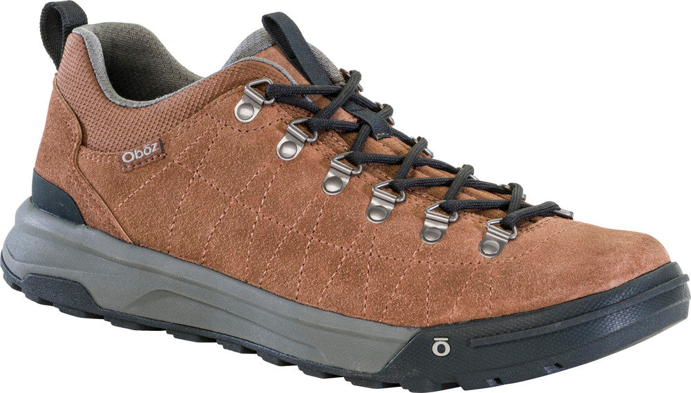 Oboz Men's Beall Low Suede Shoe - Grizzly Grizzly