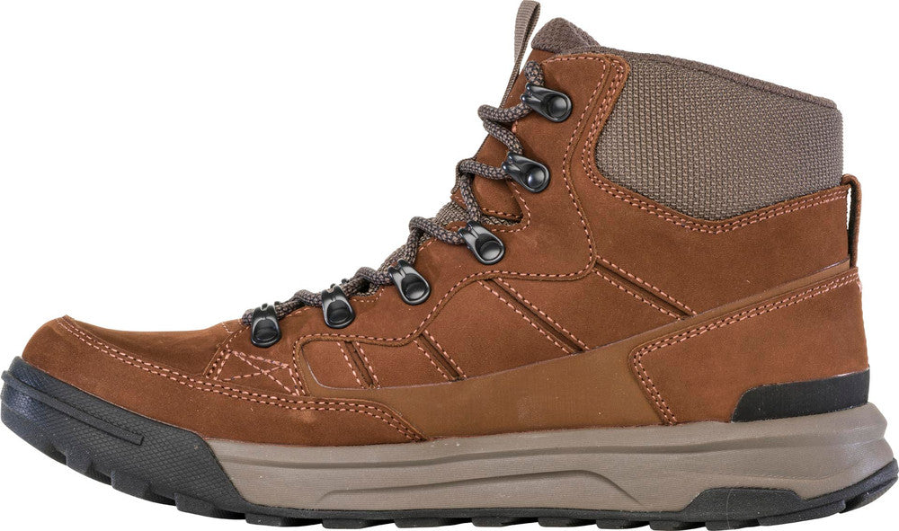 Oboz Men's Burke Mid Leather Waterproof Boot - Grizzly Grizzly