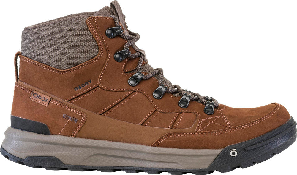 Oboz Men's Burke Mid Leather Waterproof Boot - Grizzly Grizzly