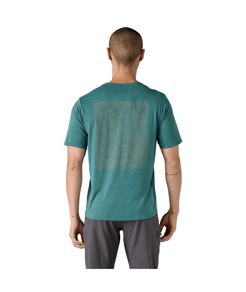 Patagonia M's Capilene Cool Daily Graphic Shirt - Strataspire / Wetland Blue X-Dye