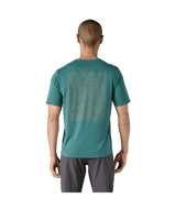 Patagonia M's Capilene Cool Daily Graphic Shirt - Strataspire / Wetland Blue X-Dye