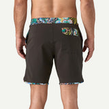 Patagonia M's Hydropeak Side Shore 18in. Boardshorts - Undersea / Black