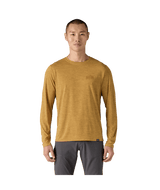 Patagonia M's Long Sleeve Capilene Cool Daily Graphic Shirt - Strataspire / Beeswax Tan X-Dye