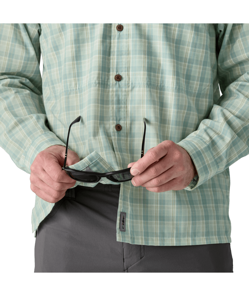 Patagonia M's Long Sleeve Island Hopper Shirt - Dipper / Rinsed Green