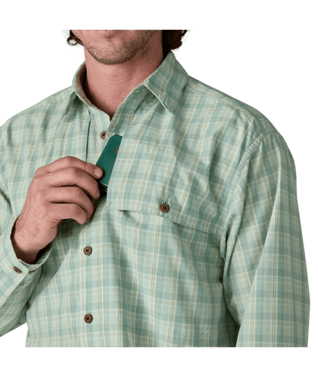 Patagonia M's Long Sleeve Island Hopper Shirt - Dipper / Rinsed Green