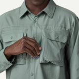 Patagonia M's Long Sleeve Self Guided Sun Shirt - River Rock Green