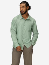 Marmot Mens AirExchange Long Sleeve Collared Shirt UPF 40 - Agate Green Agate Green