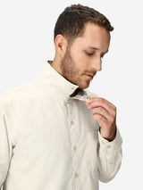 Marmot Mens AirExchange Long Sleeve Collared Shirt UPF 40 - Birch Bark