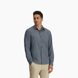 Royal Robbins Mens Amp Lite II Long Sleeve - Deep Blue Heather