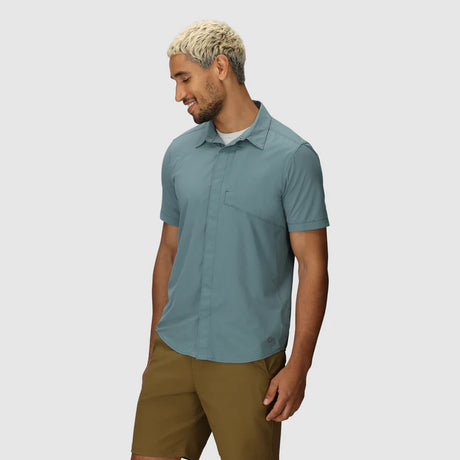 Outdoor Research Mens Astroman Air Short Sleeve Shirt - Neptune