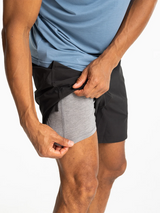 Free Fly Apparel Mens Bamboo Active Breeze Short - 5.5 Lined - Black