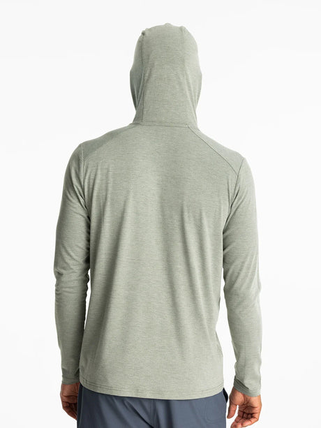 Free Fly Apparel Mens Bamboo Shade Hoodie - Heather Agave Green