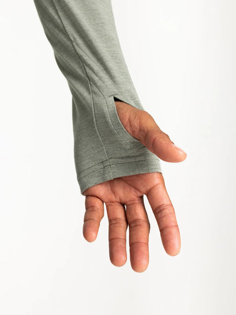 Free Fly Apparel Mens Bamboo Shade Hoodie - Heather Agave Green