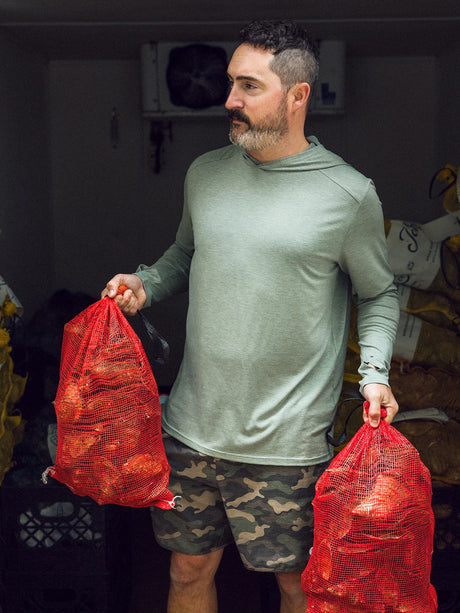 Free Fly Apparel Mens Bamboo Shade Hoodie - Heather Agave Green