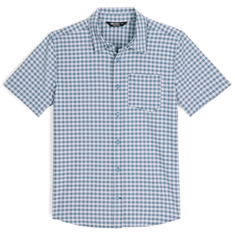 Outdoor Research Mens Blackbird Short Sleeve Shirt - Cenote Plaid