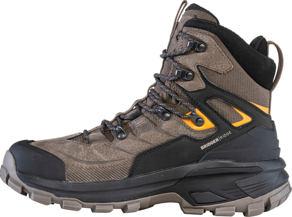 Oboz Footwear Mens Bridger Ridge Mid GTX Waterproof Boot - Classic Brown