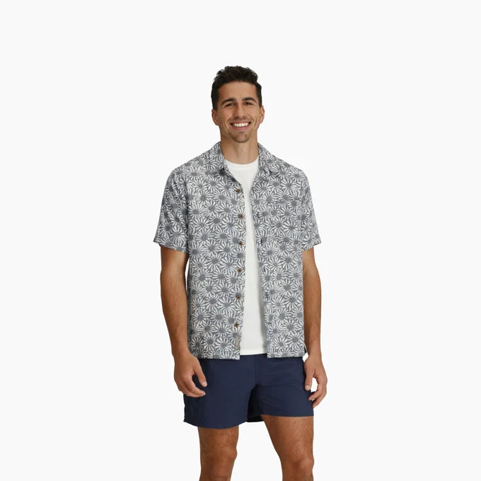 Royal Robbins Mens Camino Pucker Short Sleeve - Lion Caledonia Print