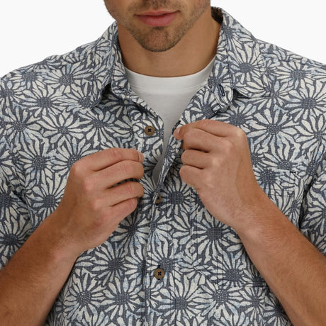 Royal Robbins Mens Camino Pucker Short Sleeve - Lion Caledonia Print