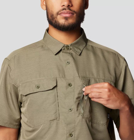 Mountain Hardwear Mens Canyon Short Sleeve - Stone Green