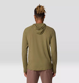 Mountain Hardwear Mens Crater Lake Long Sleeve Hoody - Combat Green