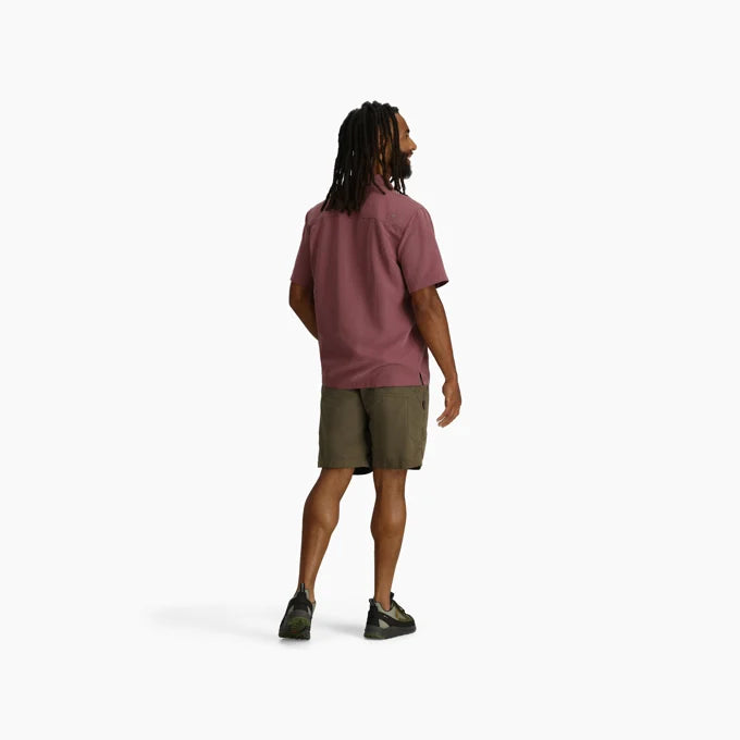 Royal Robbins Mens Desert Pucker Dry Short Sleeve - Wild Rhubarb