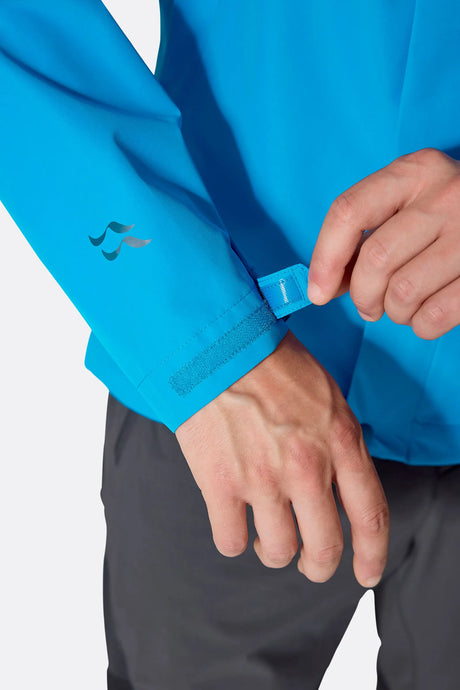 Rab Mens Downpour Waterproof Jacket - Maya Blue
