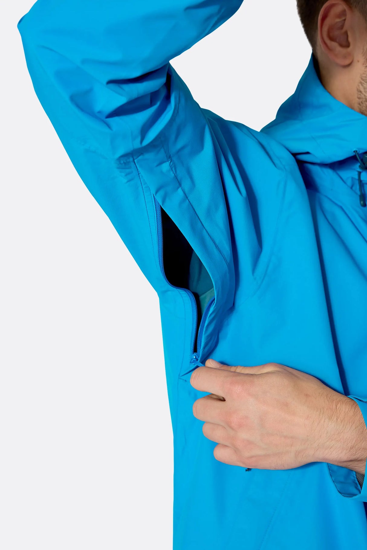 Rab Mens Downpour Waterproof Jacket - Maya Blue