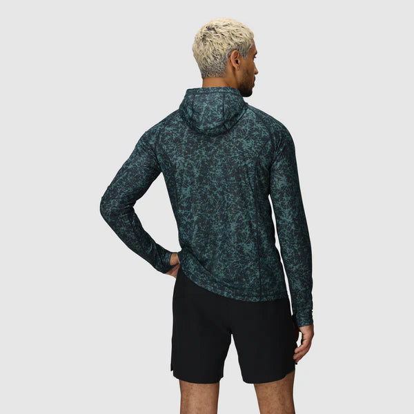 Outdoor Research Mens Echo Printed Hoodie - Dark Navy Atoms