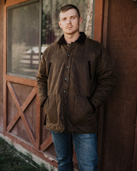 Outback Trading Co. Men's Harlow Barn Jacket - Brown