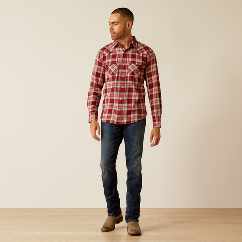 Ariat Men's Herschel Retro Fit Shirt - Chili Pepper