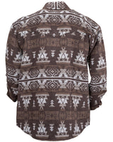 Outback Trading Co. Men's Hudson Shirt Jacket - Brown Aztec