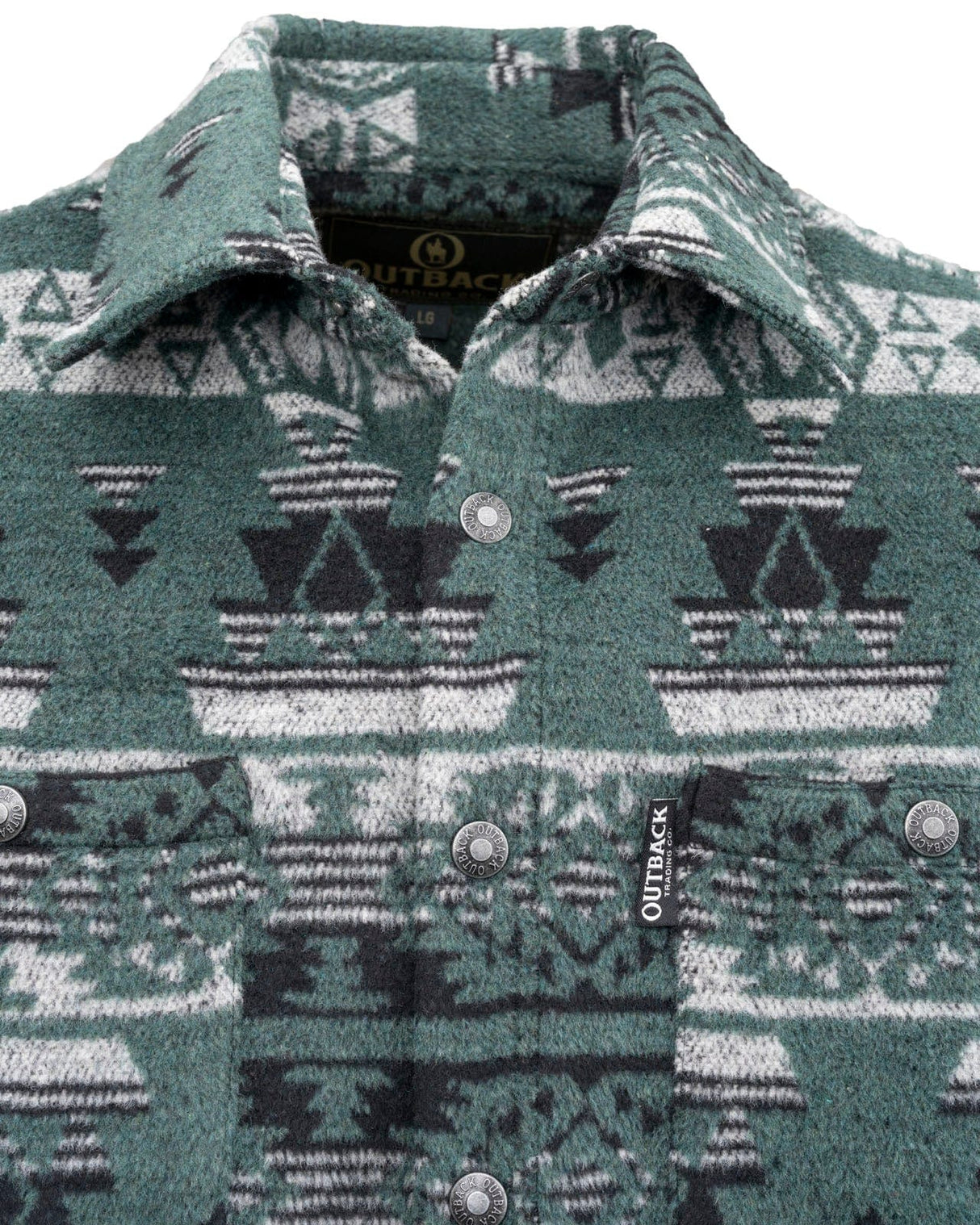 Outback Trading Co. Men's Hudson Shirt Jacket - Sage Aztec